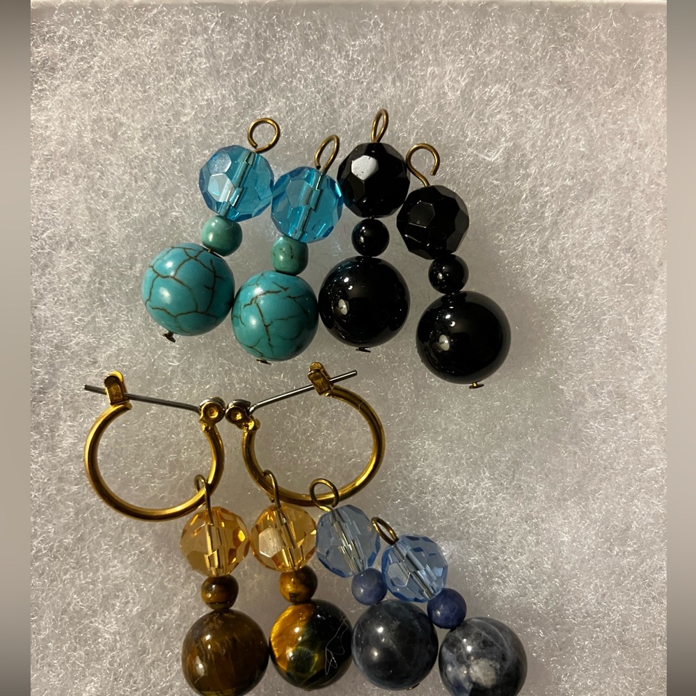 Vintage 5 Pair Earring Set - Picture 2 of 3